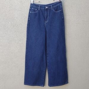 Cider Wide Leg High-rise Dark Navy Jeans Women's Medium (30x29)